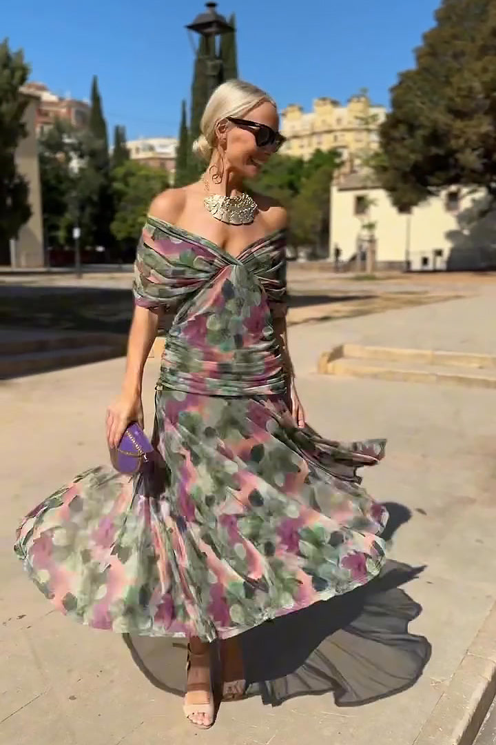Aria | V-Neck Maxi Dress