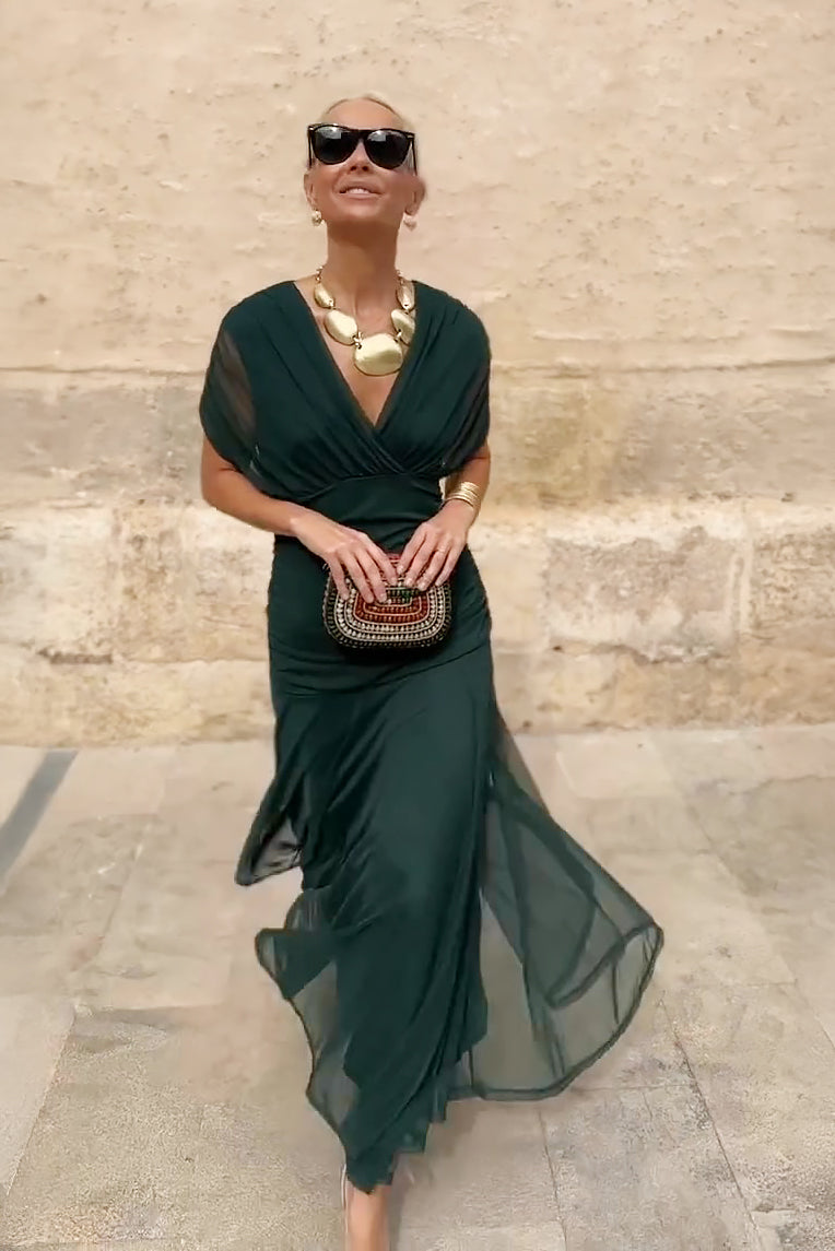 Aria | V-Neck Maxi Dress