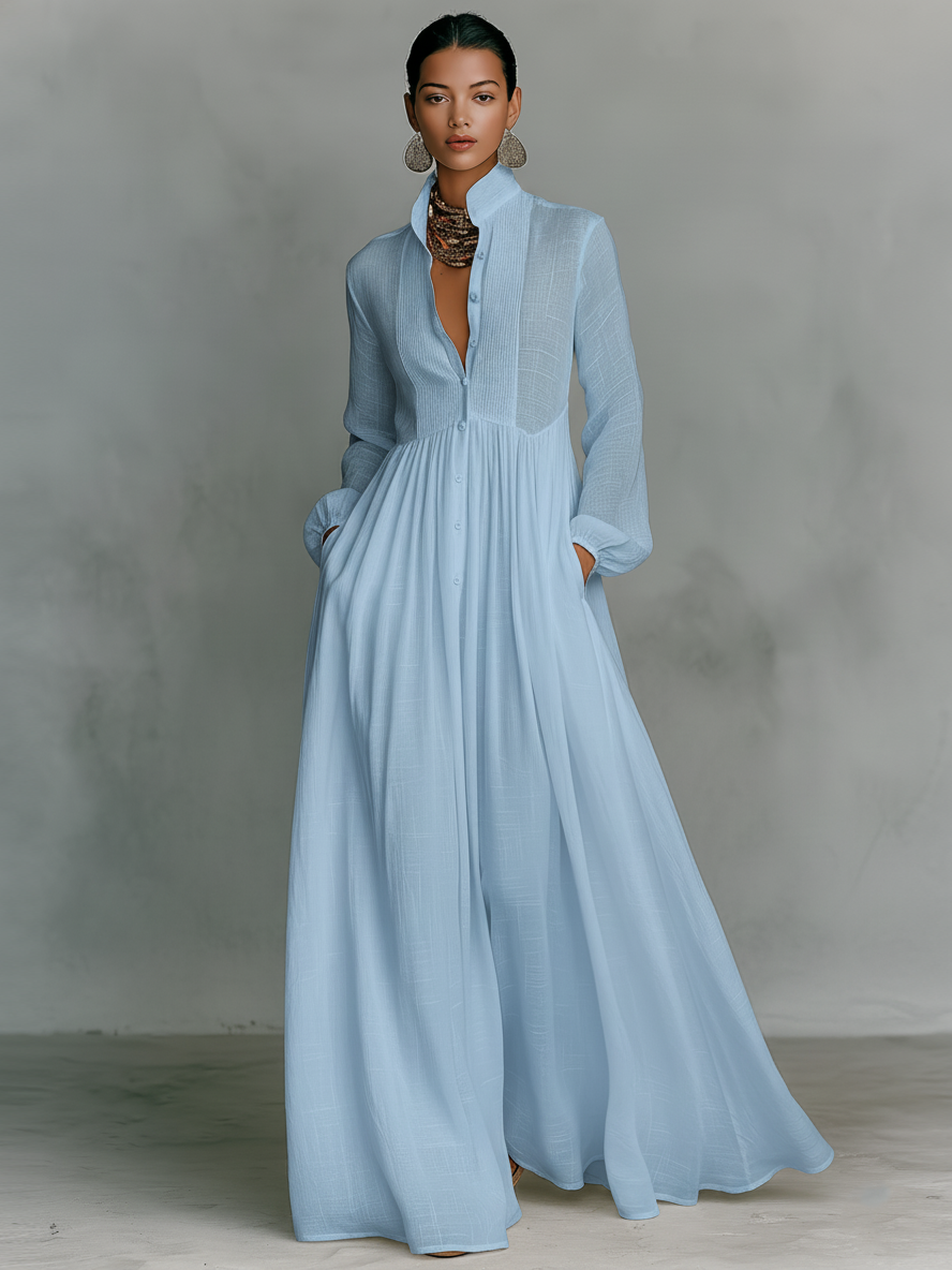 Clara | Linen Maxi Dress