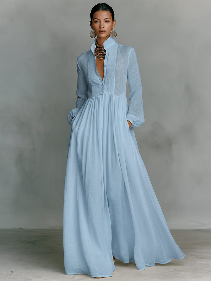 Clara | Linen Maxi Dress