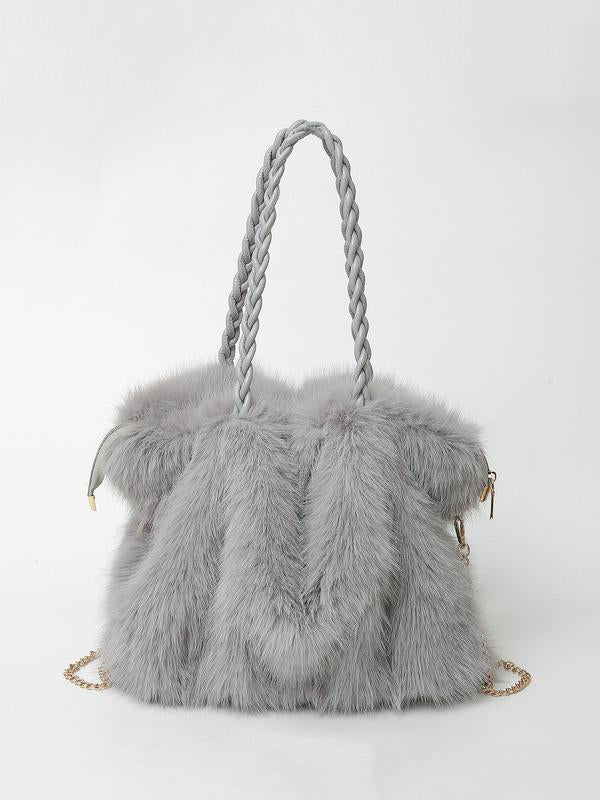 Elena | Plush Velvet Tote