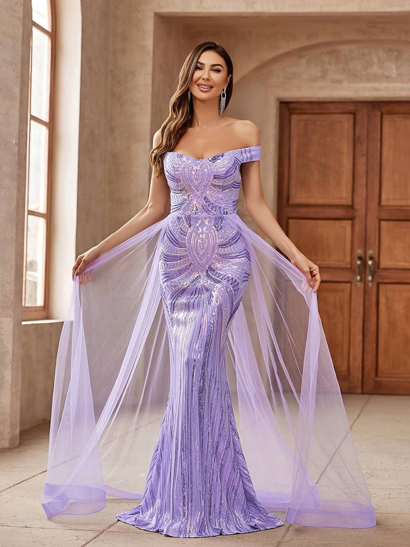 Sylvia | Off-Shoulder Evening Dress