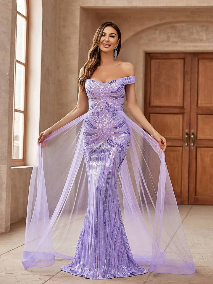 Sylvia | Off-Shoulder Evening Dress
