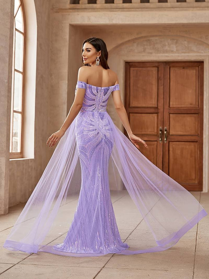 Sylvia | Off-Shoulder Evening Dress