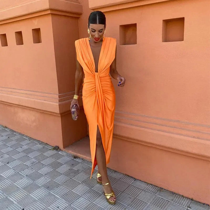 Anya | Drape Dress