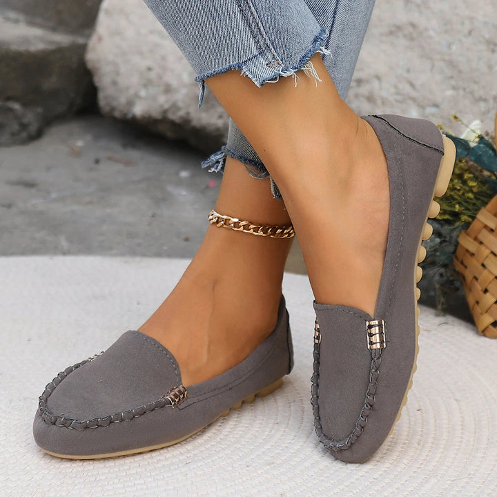 Monica Secrets | Denim Slip-On Flats