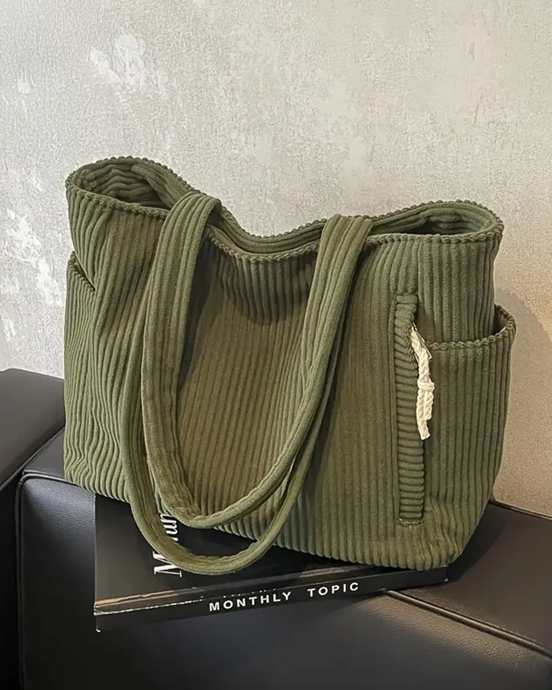Elara | Ribbed Tote Bag