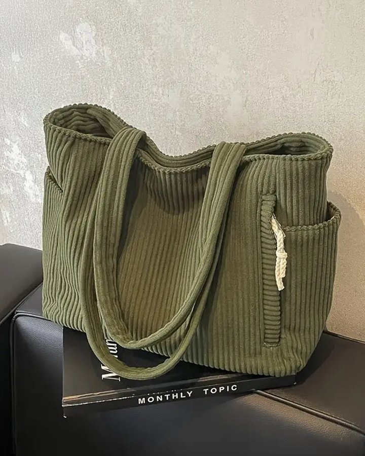 Elara | Ribbed Tote Bag