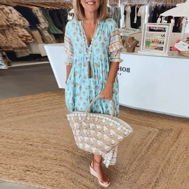 Monica Secrets | Boho Midi Dress