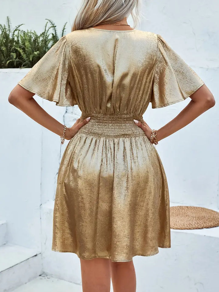 Lila | V-Neck Flare Dress