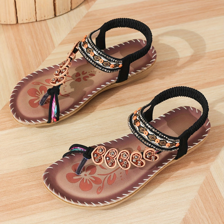 Monica Secrets | Beaded Comfort Sandals