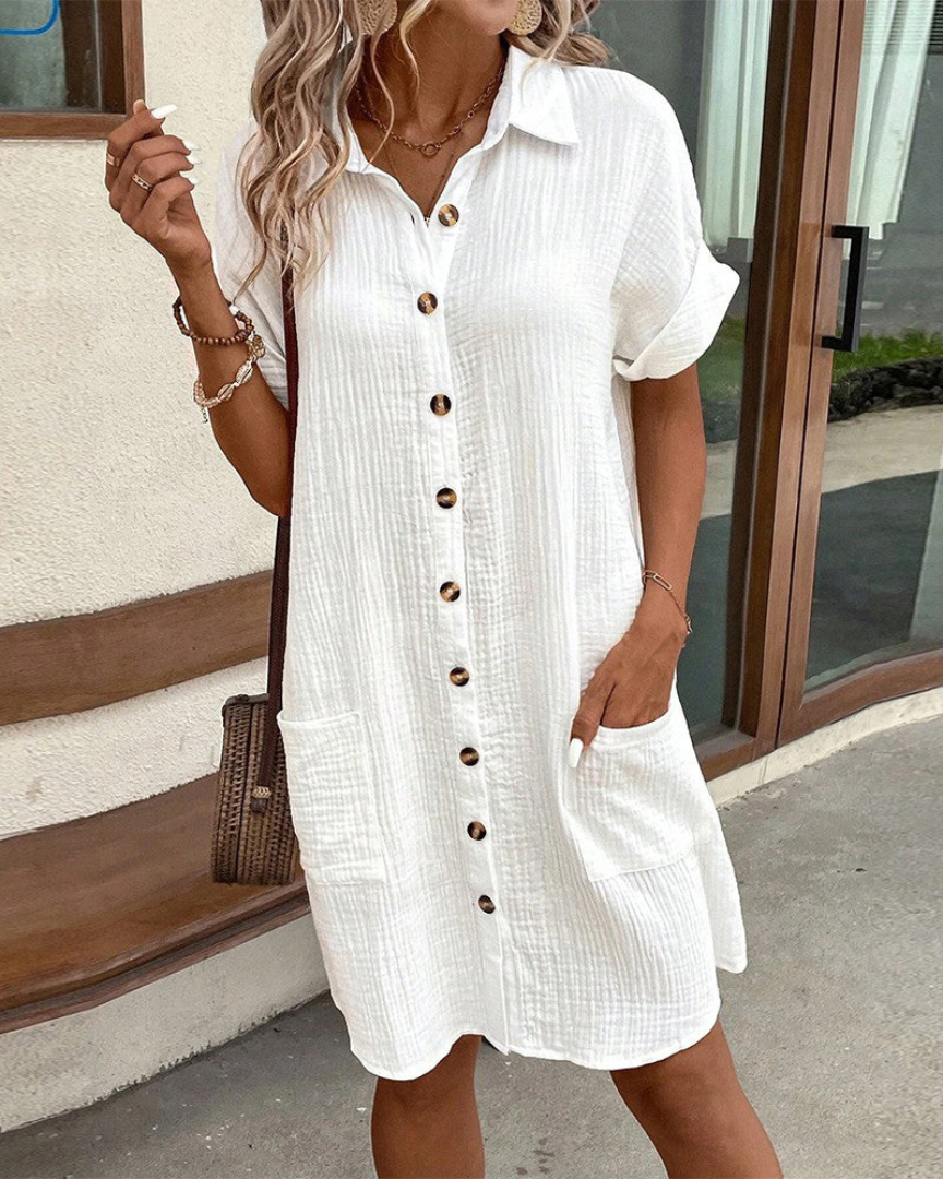 Fiona | Button Shirt Dress