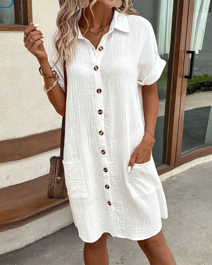Fiona | Button Shirt Dress