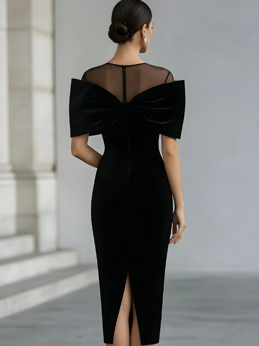 Livia | Suede Midi Dress