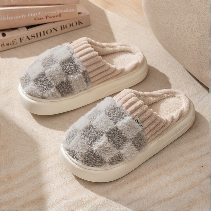 Monica Secrets | Comfy Fluffy Indoor Plush Non-Slip Slippers