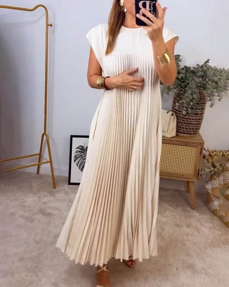 Mireille | Pleated Maxi Dress