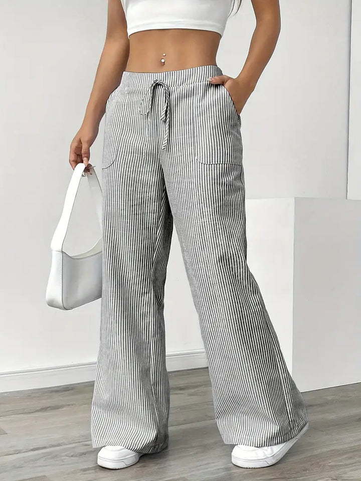 Clara | Relaxed Stripe Pants
