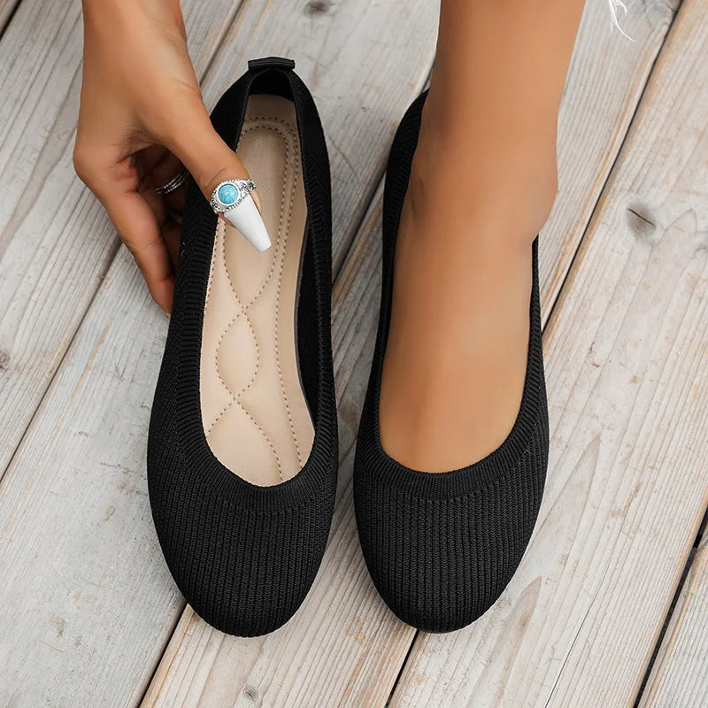 Seraphina | Knit Ballerina Flats
