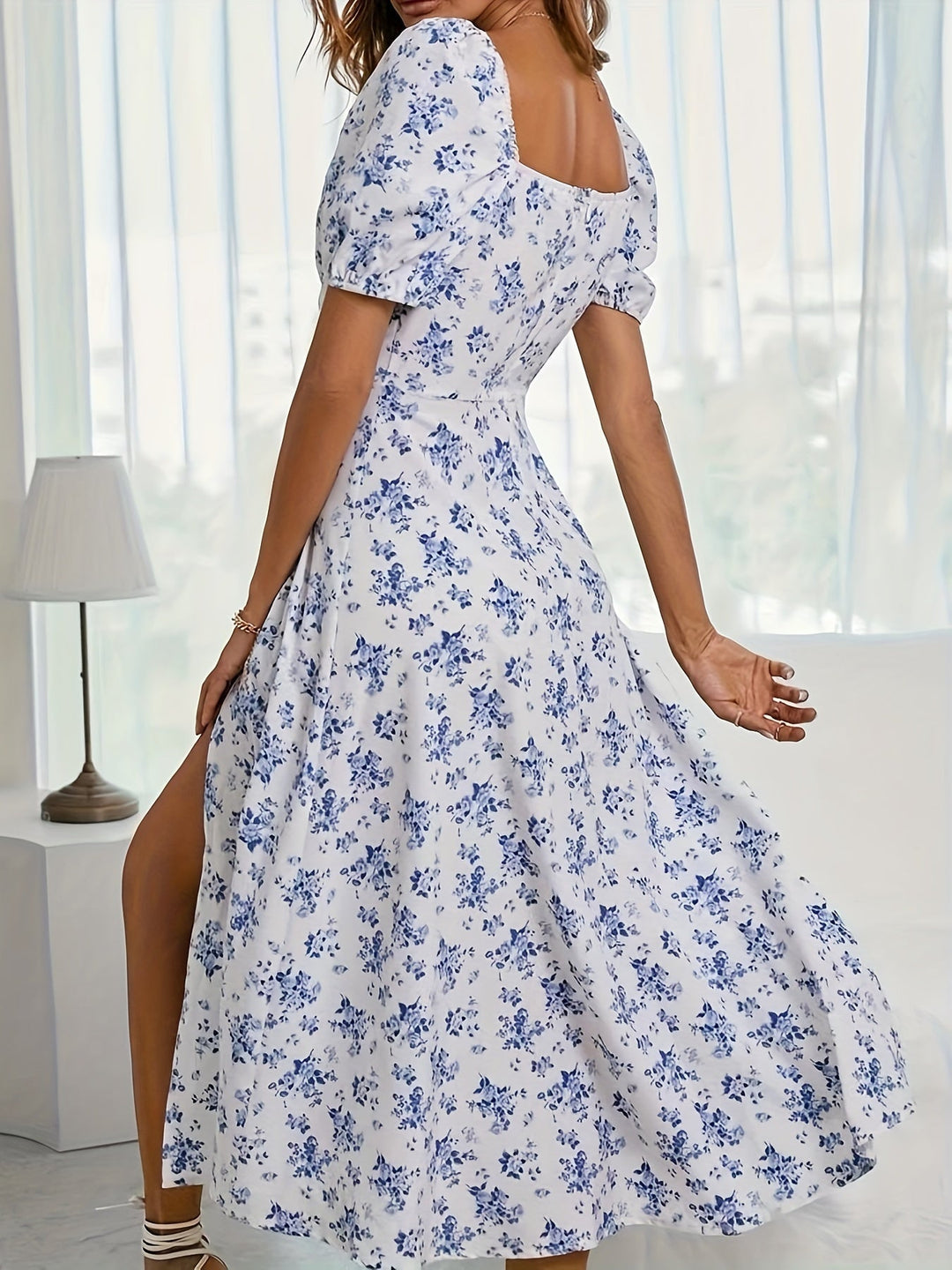 Elara | Puff Sleeve Dress