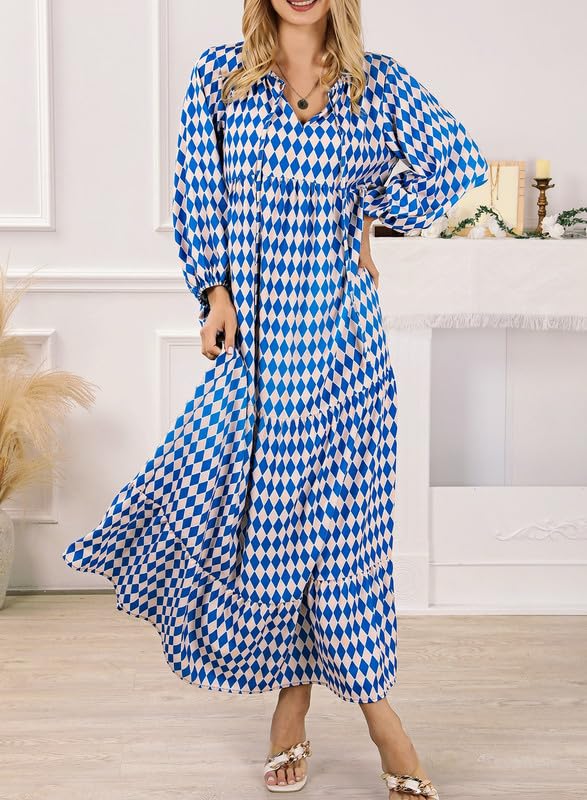 Elara | Puff Sleeve Maxi Dress