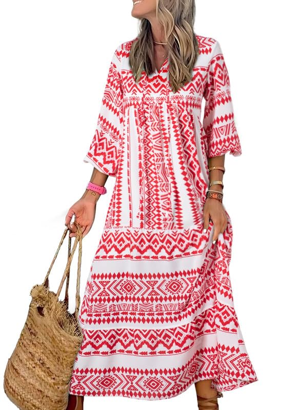 Elara | Puff Sleeve Maxi Dress