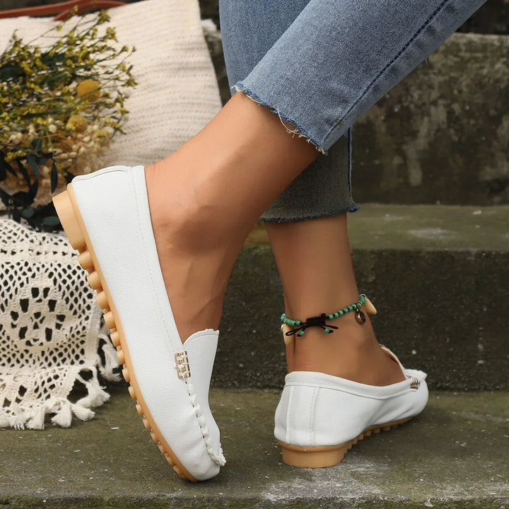 Monica Secrets | Denim Slip-On Flats