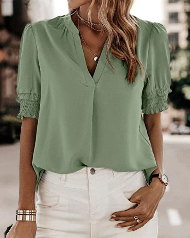 Elara | V-Neck Blouse