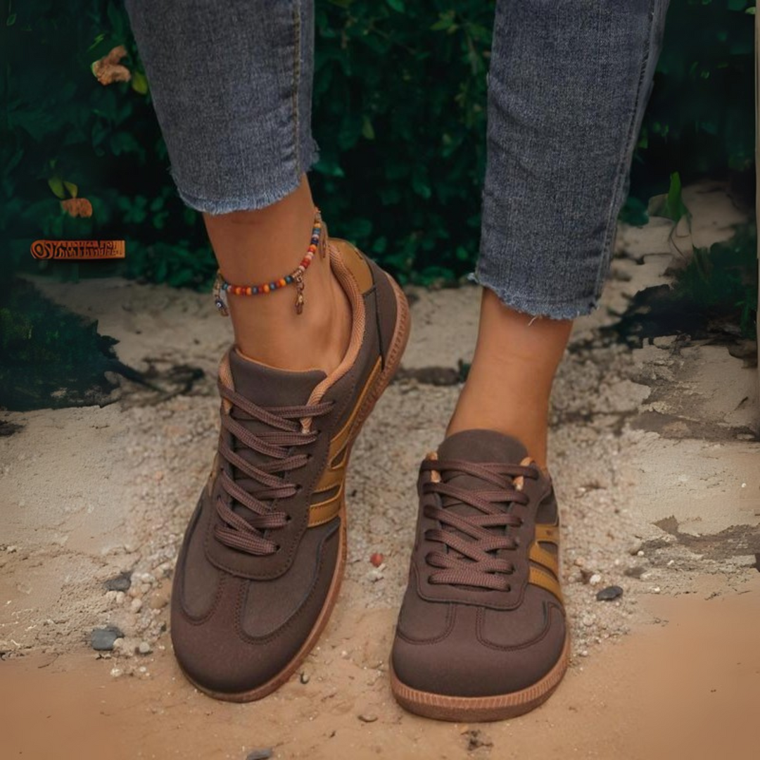 Monica Secrets | Comfy Lace-Up Non-Slip Sneakers