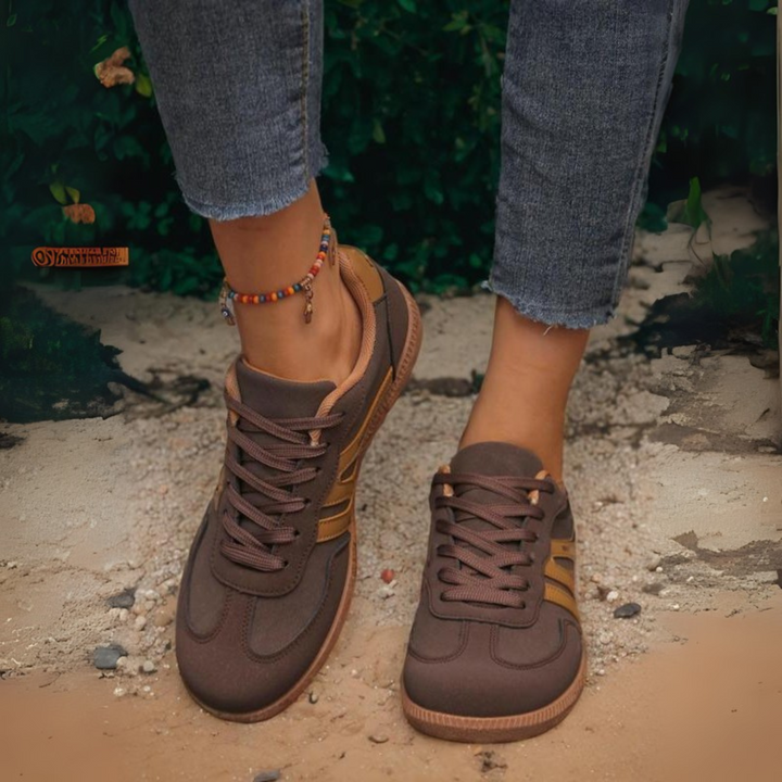 Monica Secrets | Comfy Lace-Up Non-Slip Sneakers