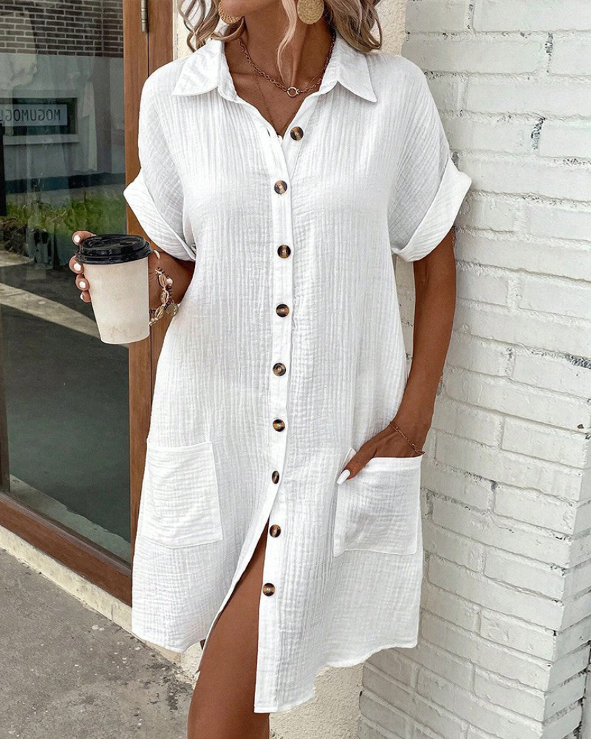 Fiona | Button Shirt Dress