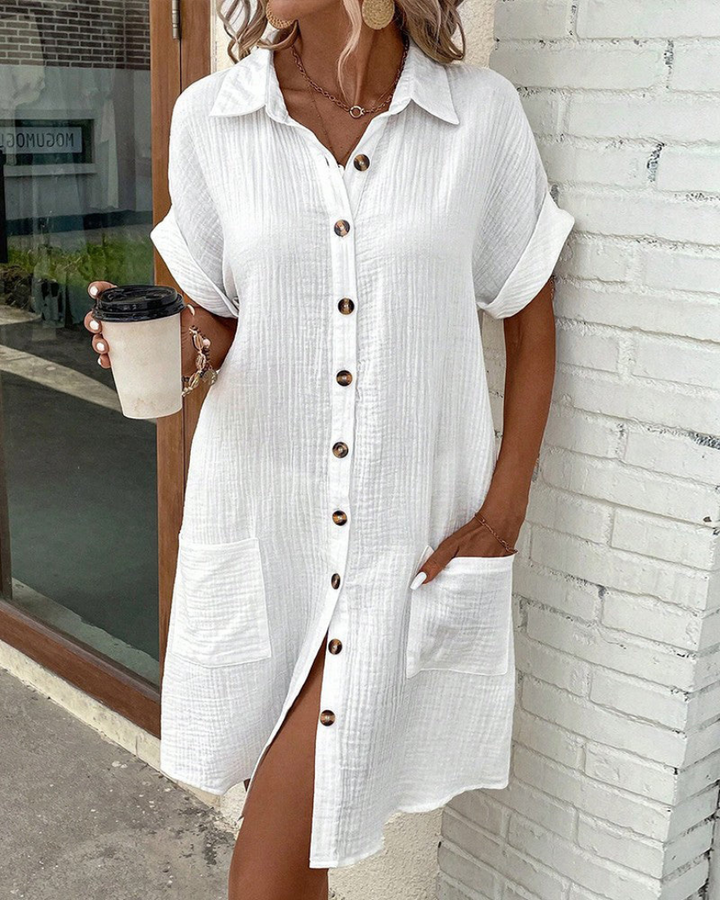 Fiona | Button Shirt Dress