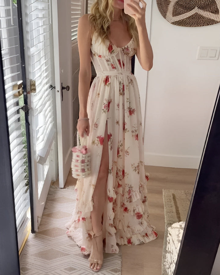 Monica Secrets | Floral Breeze Maxi Dress