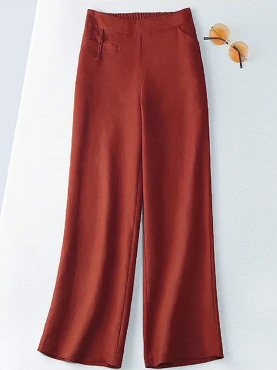 Monica Secrets | Classic Wide-Leg Trousers