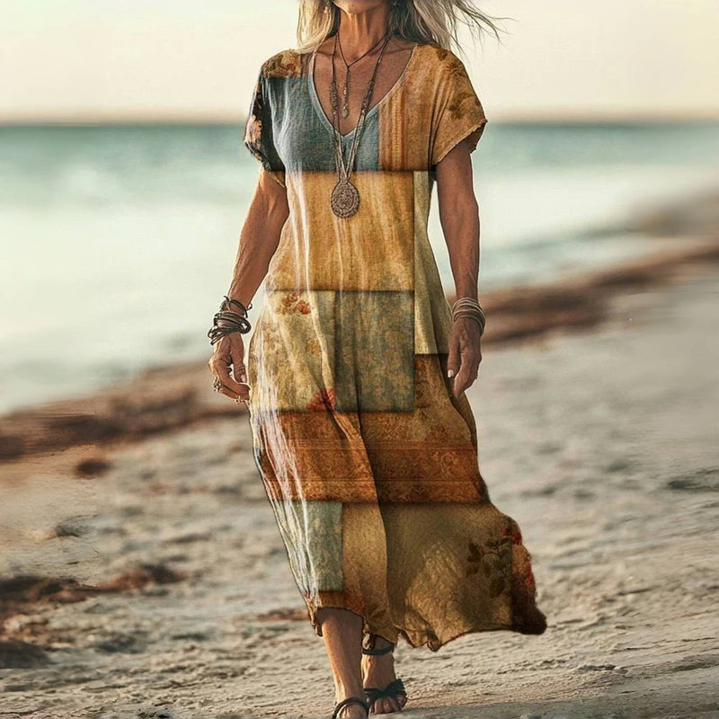 Lydia | V-Neck Maxi Dress