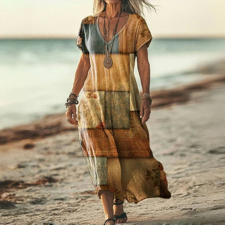 Lydia | V-Neck Maxi Dress