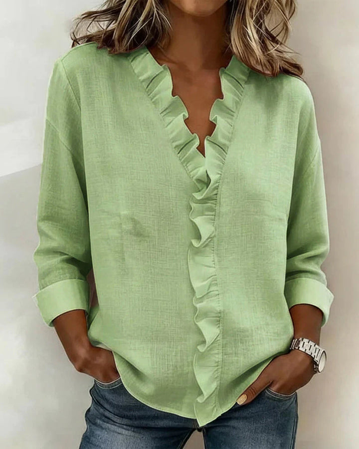 Elena | V-Neck Blouse
