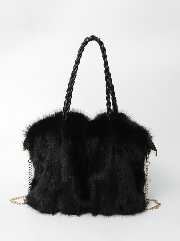 Elena | Plush Velvet Tote
