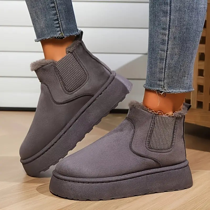 Monica Secrets | Plush Platform Boots