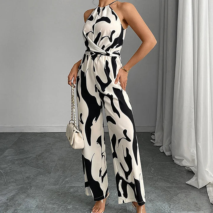 Monica Secrets | Elegant Backless Jumpsuit