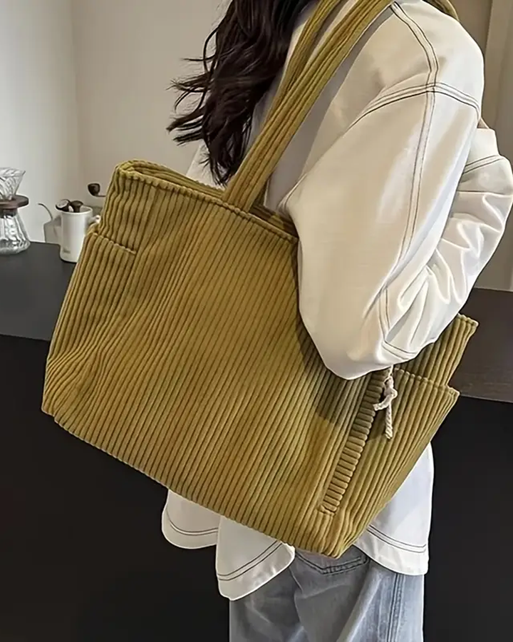 Elara | Ribbed Tote Bag