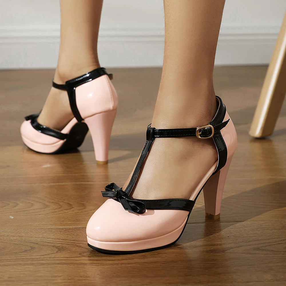 Monica Secrets | T-Strap Heels