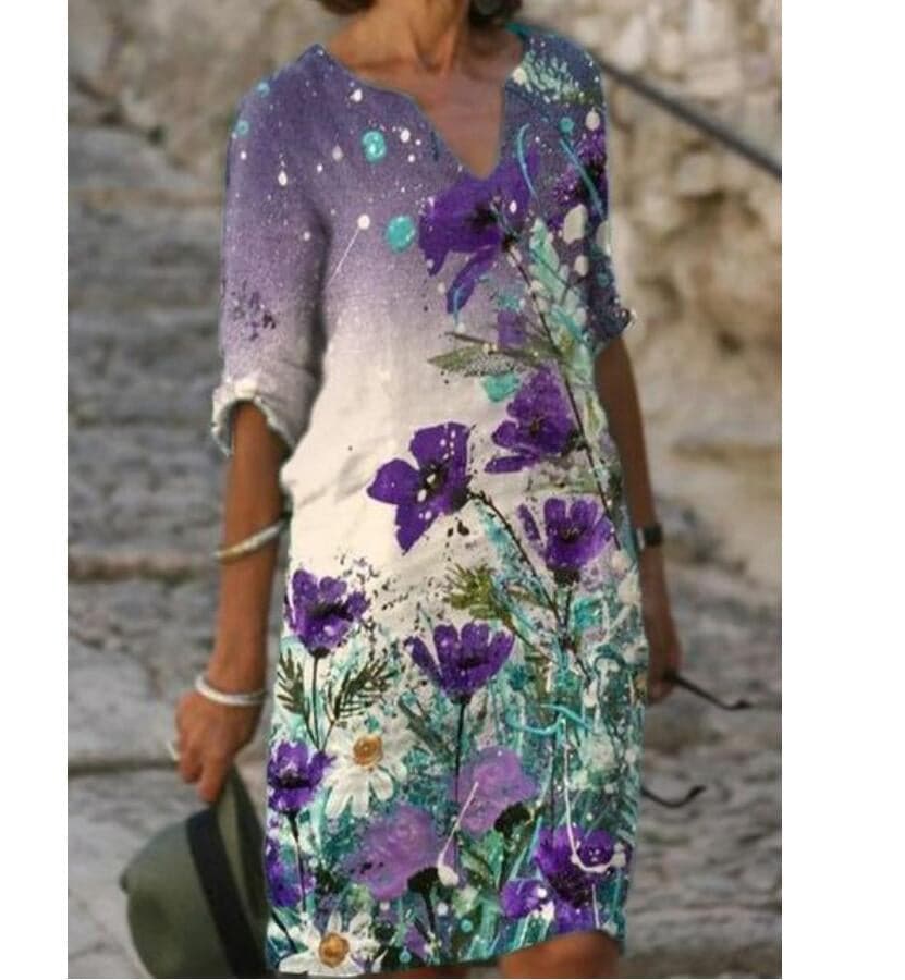 Lila | Designer Motif Dress