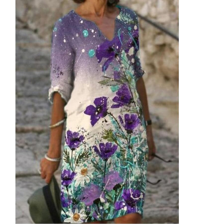 Lila | Designer Motif Dress