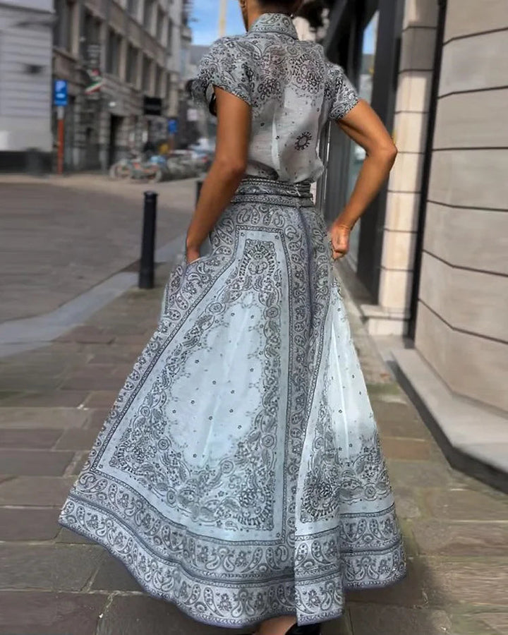 Monica Secrets | Boho Print Two-Piece Set