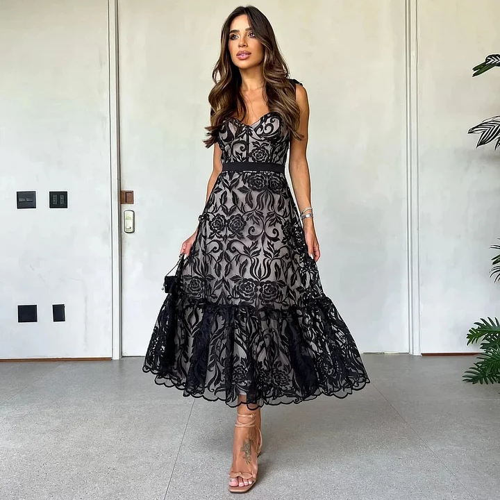 Sabrina | Sleeveless A-Line Dress