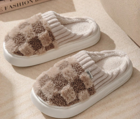 Monica Secrets | Comfy Fluffy Indoor Plush Non-Slip Slippers