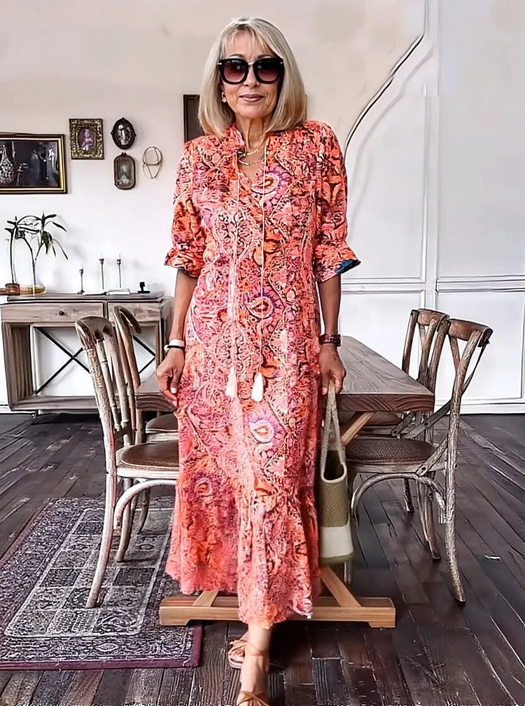 Isolde | Boho Maxi Dress