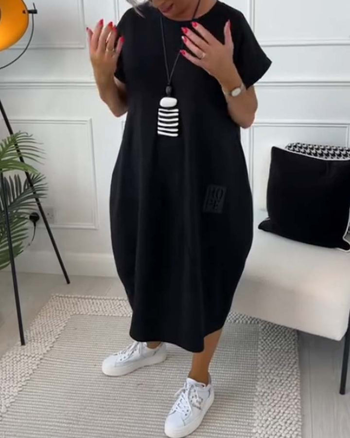 Monica Secrets | Stylish Short Sleeved Dress