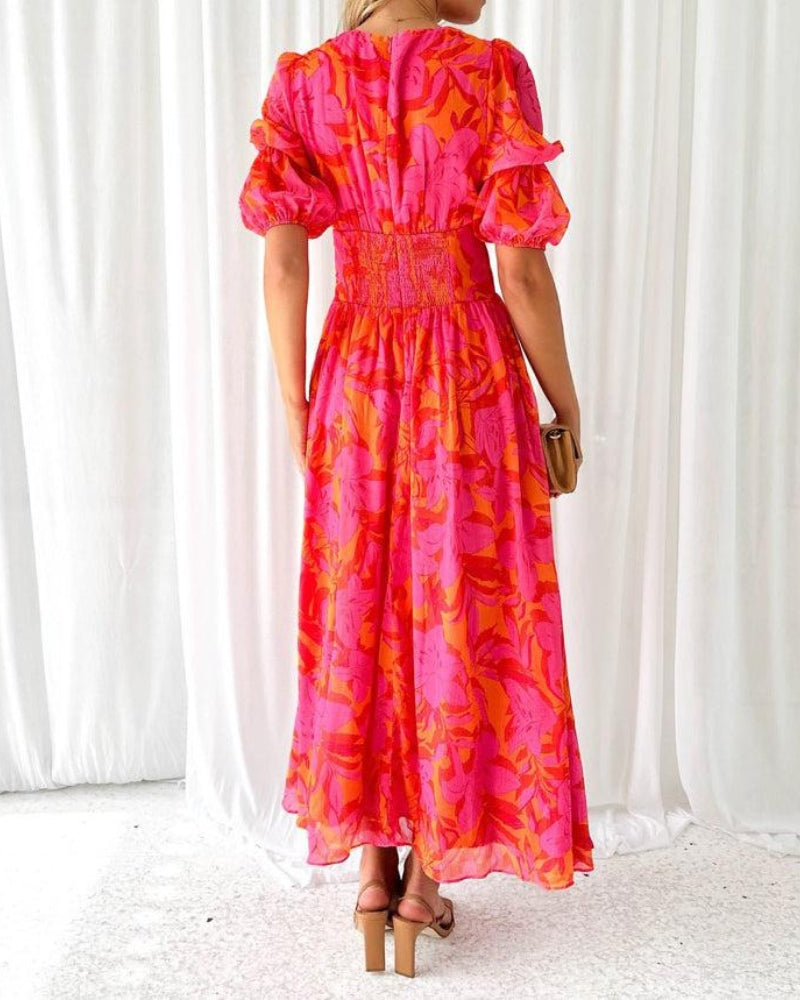 Nadia | V-Neck Maxi Dress