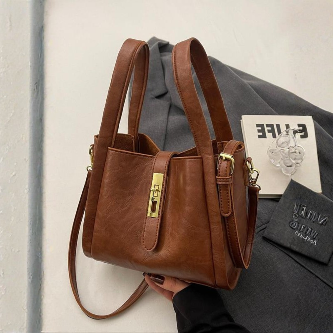 Monica Secrets | Elegant Simple Retro Handbag Crossbody Shoulder Bag